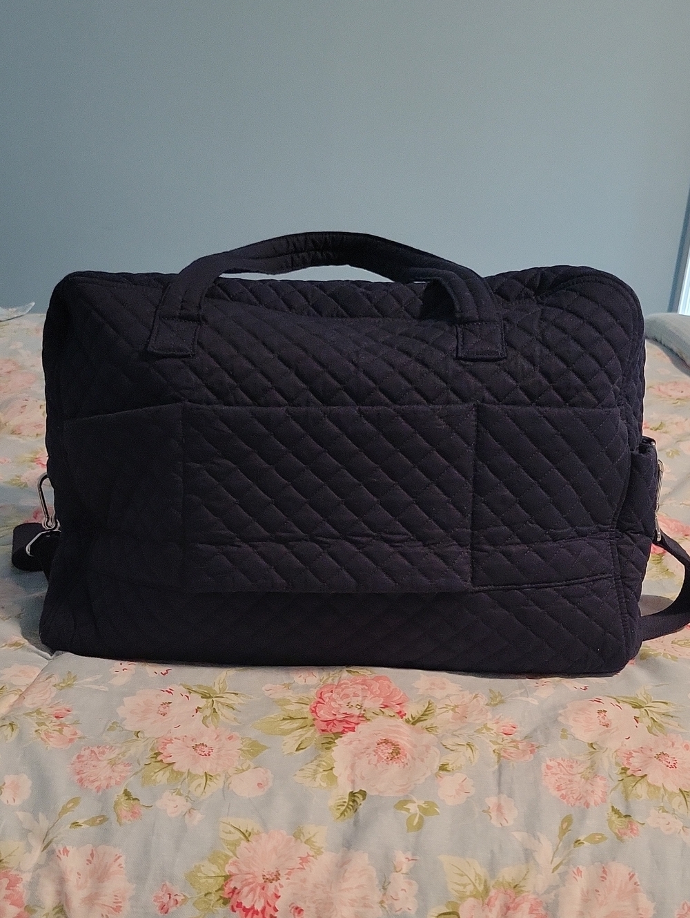 Vera Bradley Quilted Travel Weekender Bag in Dark Navy - Picture 2 of 6